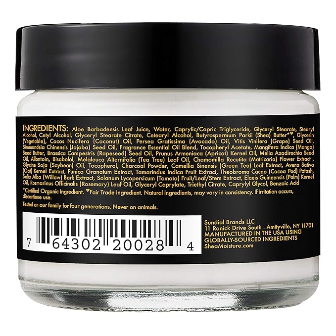 SheaMoisture Balancing Moisturizer for Dry Skin African Black Soap with Shea Butter 2 oz (Pack of 4)