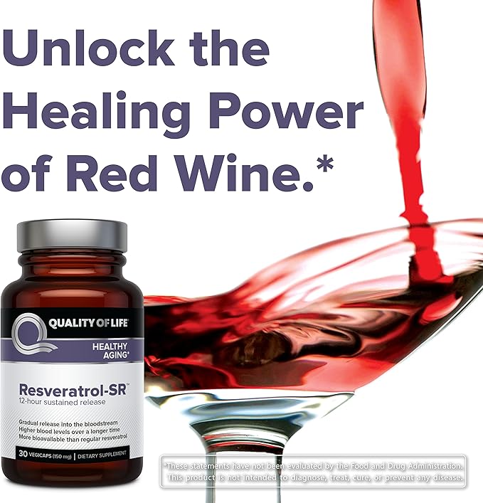Quality of Life Kinoko Platinum AHCC Immune Support and Resveratrol Sustained Release