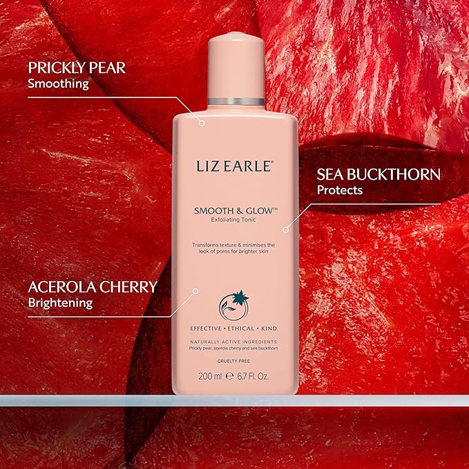 Liz Earle Glow Routine Collection - Face Wash, Skin Toner and Face Moisturizer for Brightening and Glowing Skin - Pore Minimizing Skincare Enriched with Antioxidant-Rich Botanicals (3 Count)