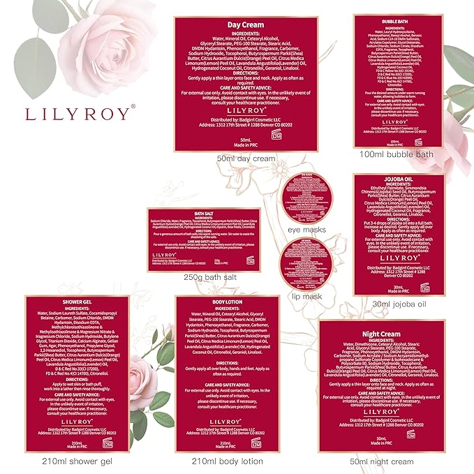 Mothers Day Gifts for Mom Spa Gift Set for Women 17Pcs Luxury Bath & Body Gift Set Beauty Care Kit with Necklace | Valentines Day, Birthday, Christmas Gifts for Her Wife Pampering Kit for Travel