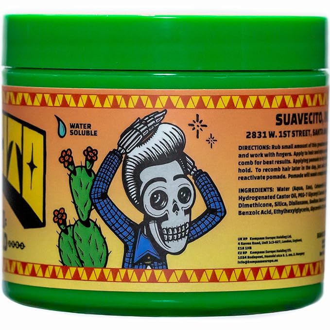 Suavecito Pomade Spring Edition Original Hold For Men 4 oz, 1 Pack - Medium Shine Water Based Wax Like Flake Free Hair Gel - Easy To Wash Out - All Day Hold For All Hairstyles - El Dorado scent