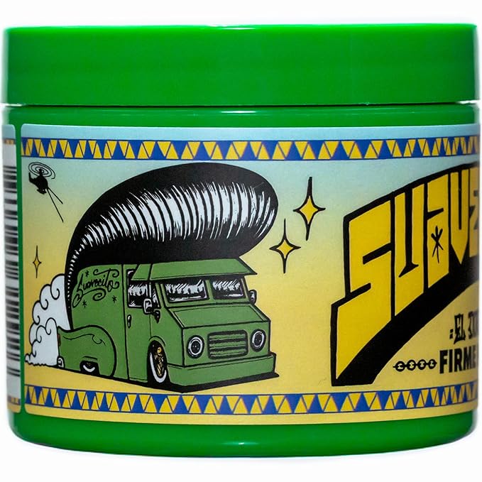 Suavecito Pomade Firme (Strong) Hold 4 oz, 1 Pack - Pomade For Men - Medium Shine Water Based Wax Like Flake Free Hair Gel - Easy To Wash Out - All Day Hold For All Hair Styles - El Dorado