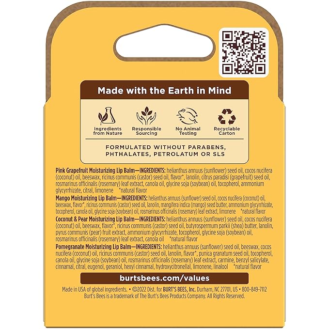 Burt’s Bees Easter Basket Stuffers, Tinted Boosted Balm, Misty Mauve, Hydrating Tinted Lip Balm, 24 Hour Lip Moisturizer with Responsibly Sourced Beeswax, 100% Natural Origin, 1 Count, 0.16oz