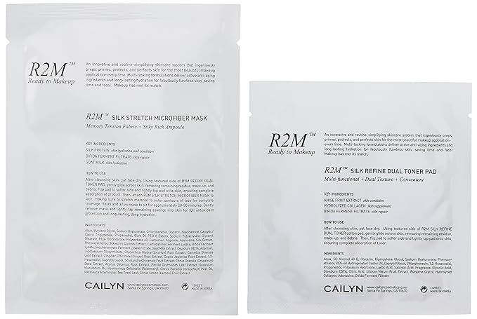 CAILYN R2M Silk Stretch Microfiber Mask Plus Silk Refine Dual Toner Pad