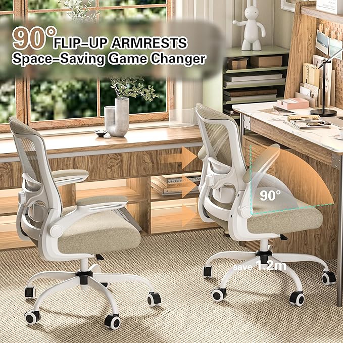 Ergonomic Office Chair - High Back Desk Chair with Adjustable Lumbar Support, Breathable Mesh Back, 330LBS Capacity, Easy Assembly, for Home Office Executive Computer Task