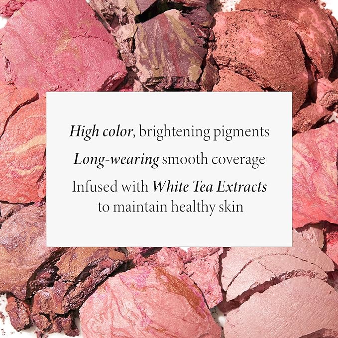 LAURA GELLER NEW YORK Baked Blush-n-Brighten Marbleized Blush + Angled Brush (07 Sunlit Rose, 47mm)